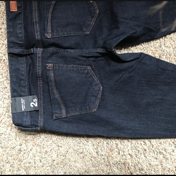 Express dark wash barely boot jeans - Picture 3 of 5